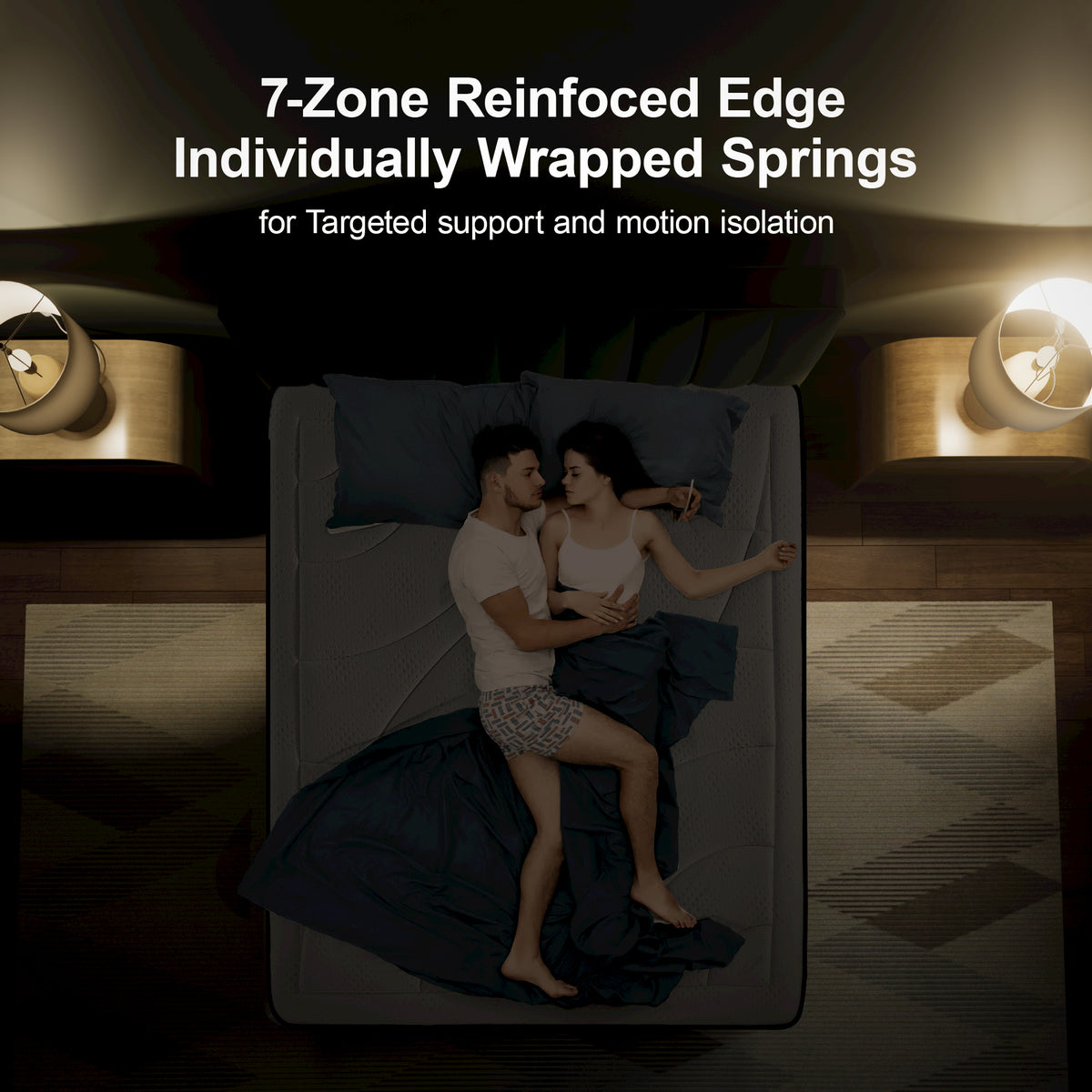 7-Zone Reinfoced Edge Individually Wrapped Springs