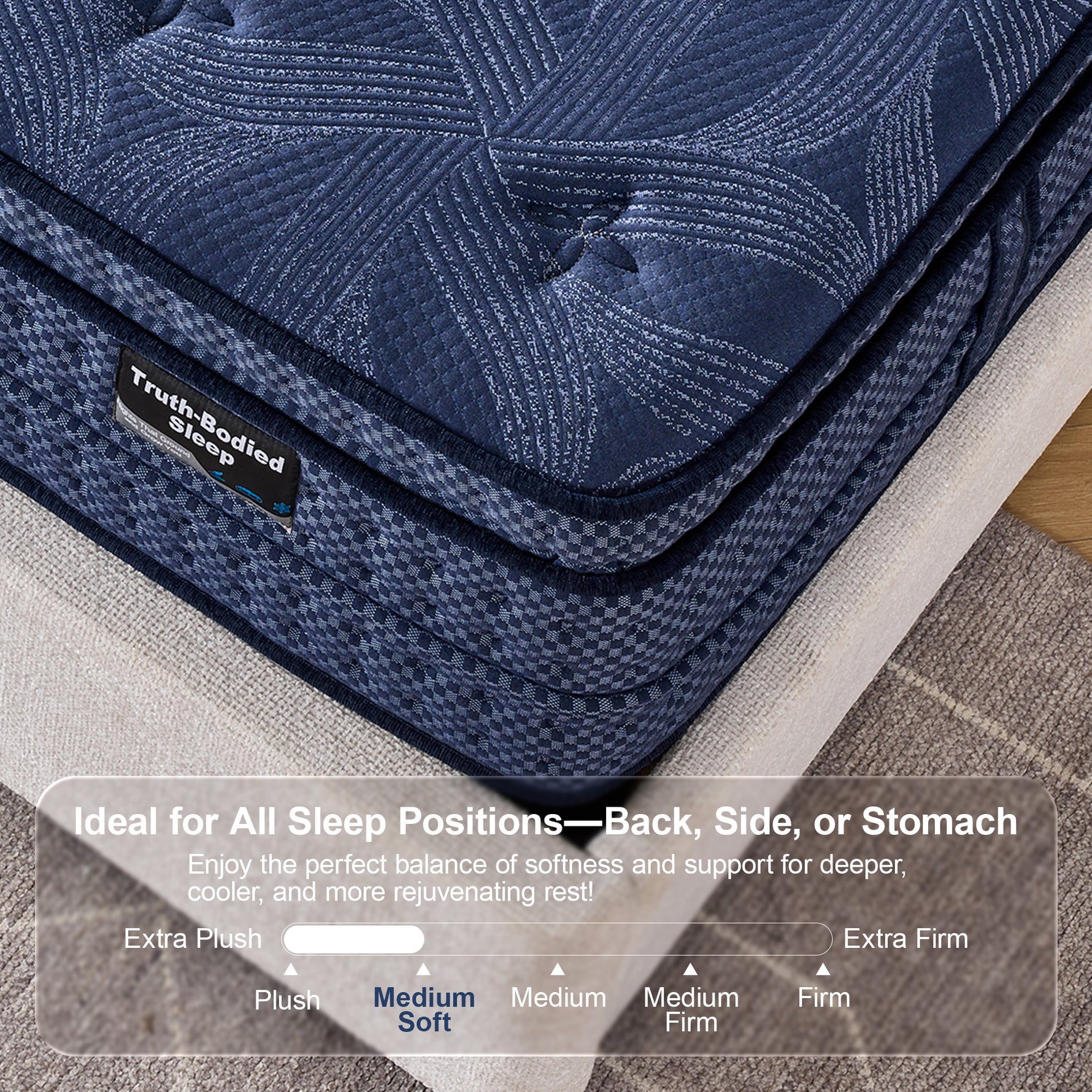 BreezeAlign Mattress ldeal for All Sleep Positions