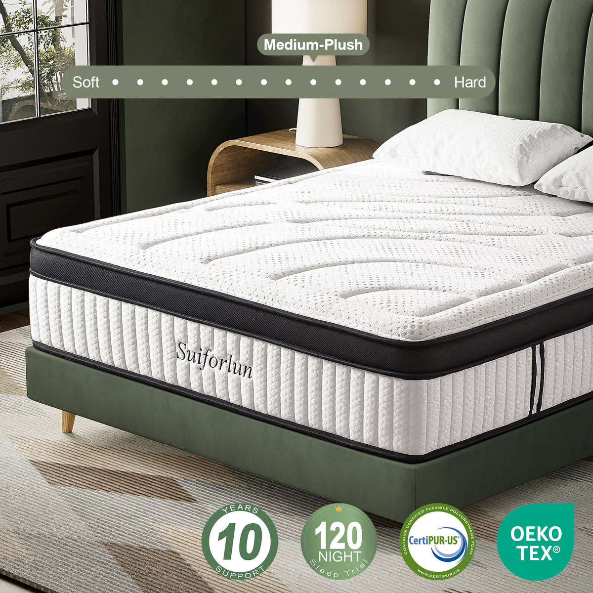 Medium plush mattress
