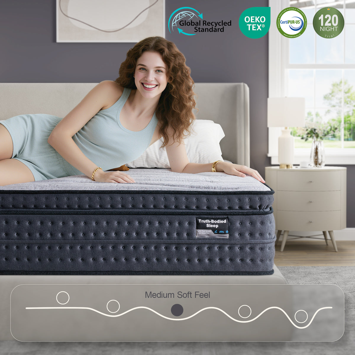 Suiforlun SolidEase mattress medium firm feel