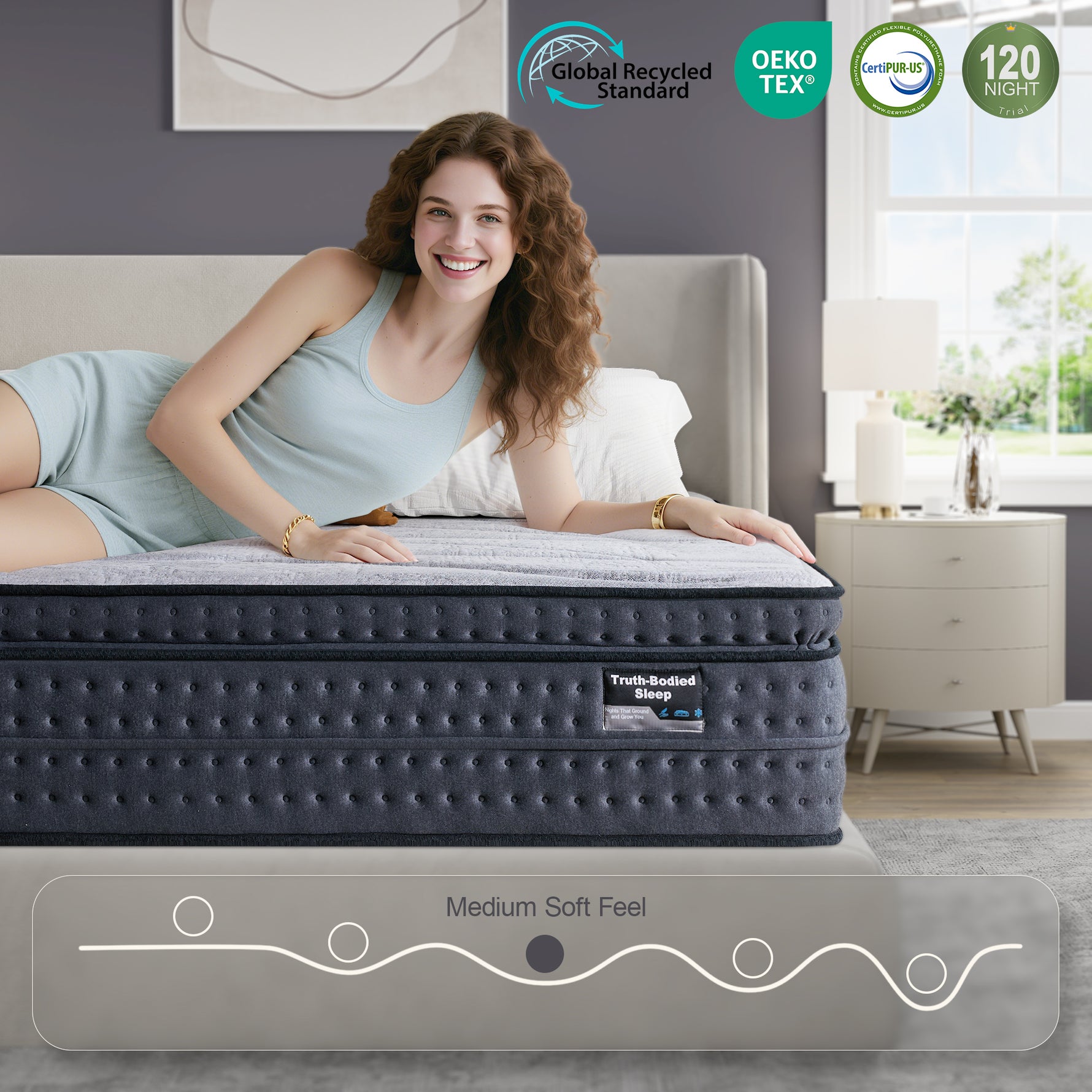Suiforlun SolidEase mattress medium firm feel