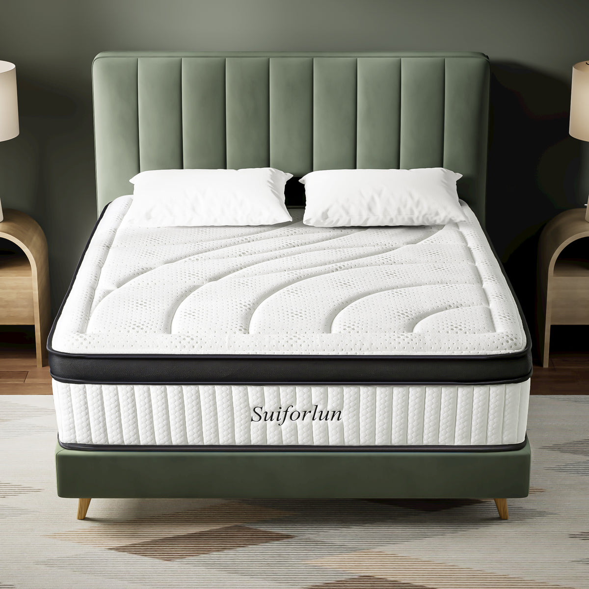 Suiforlun 14" OrthoBreeze Hybrid Mattress