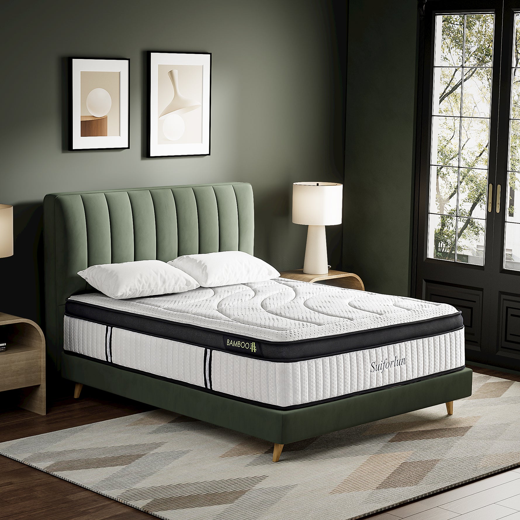 Suiforlun OrthoBreeze 14" Hybrid Mattress side