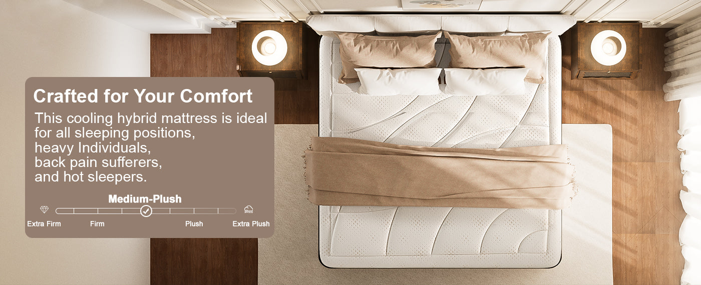 Bamboo hybrid mattress designed for balanced comfort and everyday support