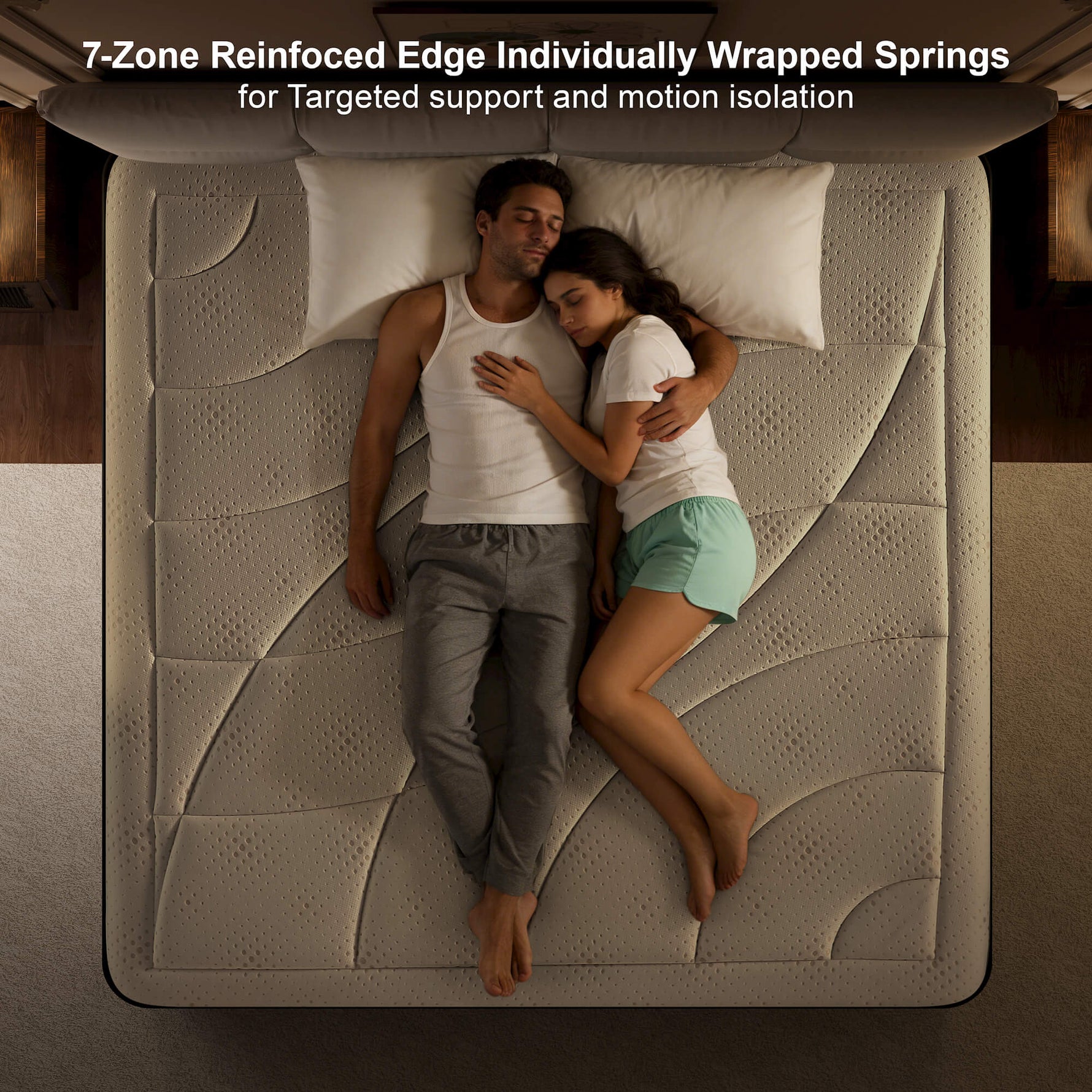 Bamboo rayon blend mattress cover with breathable and cooling texture