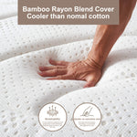 Bamboo rayon blend mattress cover with breathable and cooling texture